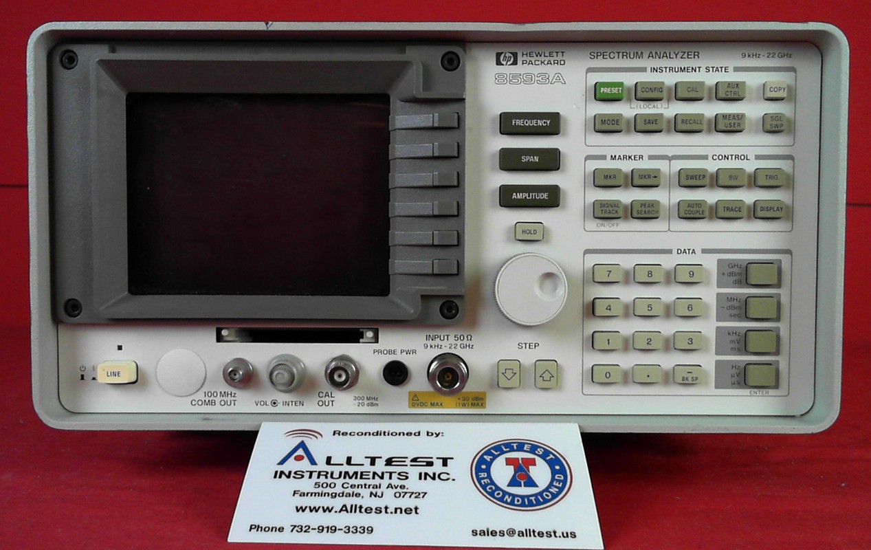HP Agilent Keysight 8593A21 Portable Spectrum Analyzer eBay