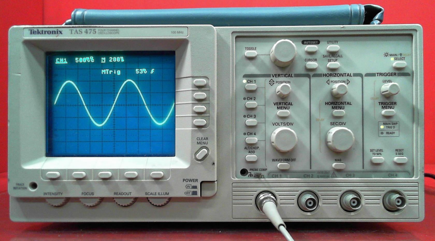 Tektronix TAS475 100 MHz 4 Channel Analog Oscilloscope B011639 eBay