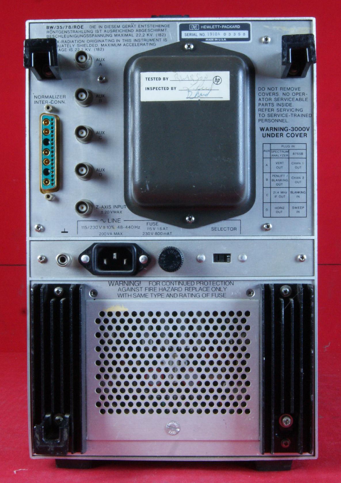 HP Agilent Keysight 182T Spectrum Analyzer Mainframe Display eBay