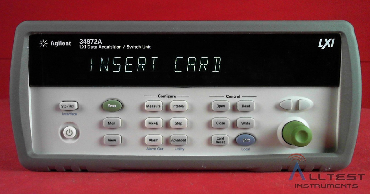 HP Agilent Keysight 34972A LXI Data Acquisition / Data Logger