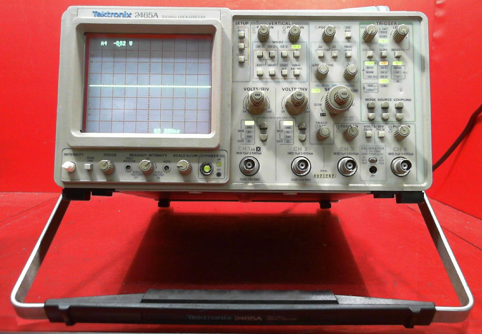 Tektronix 2465A 4 Channel 350 MHz Oscilloscope SNB021262 eBay