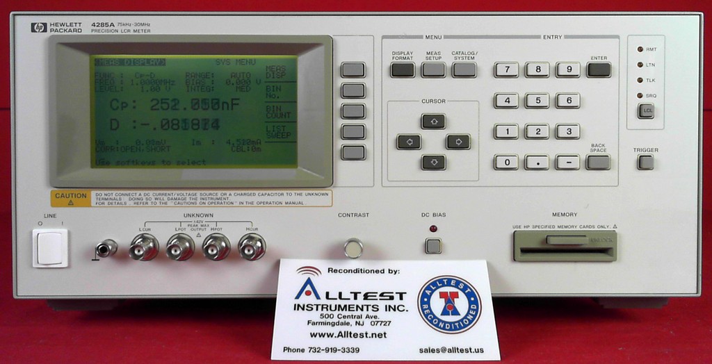 HP Agilent Keysight 4285A LCR Meter, 75kHz30MHz eBay