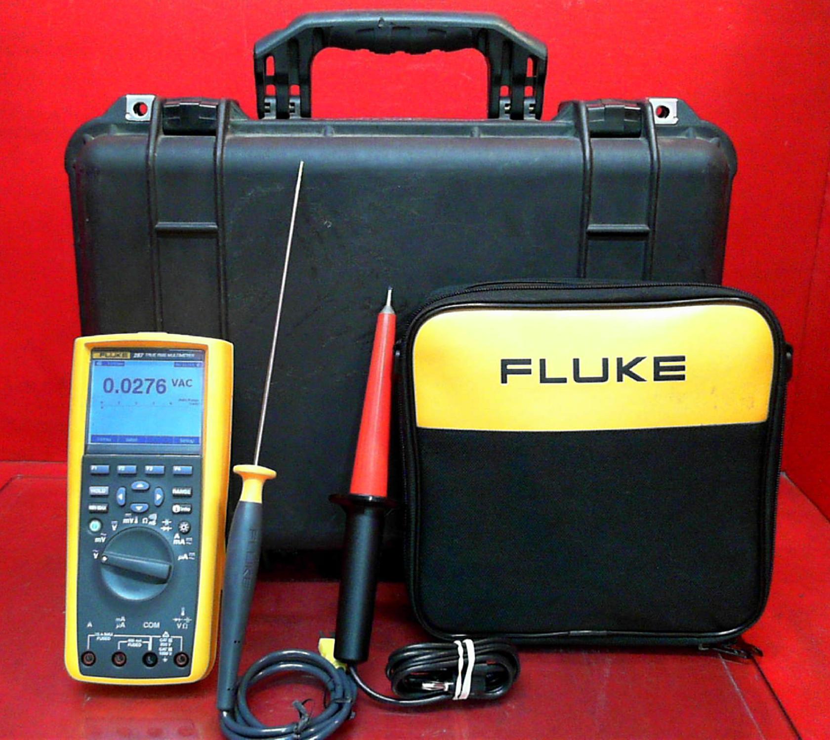 Fluke 287 AN/GSM437 True RMS Multimeter Test Set in Hard Case 27622025