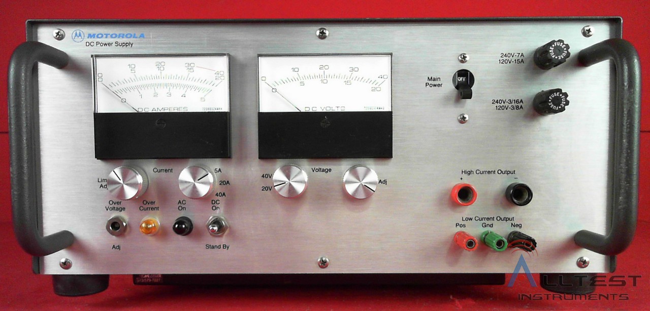 Motorola R-1011B 600W DC Power Supply Dual Analog Meter | eBay