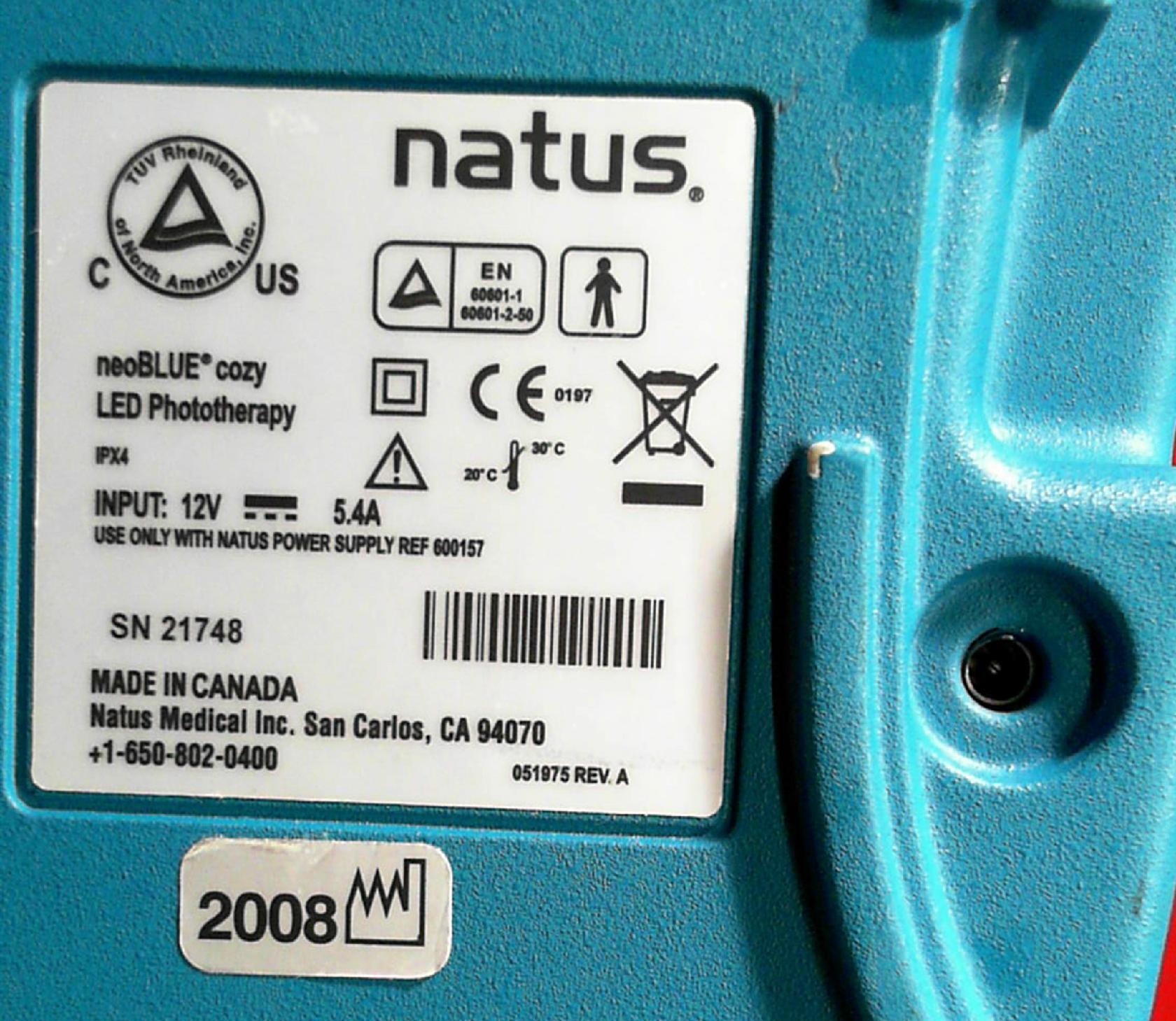 Natus Neurology Neoblue Cozy Phototherapy System Sn 21748 Ebay