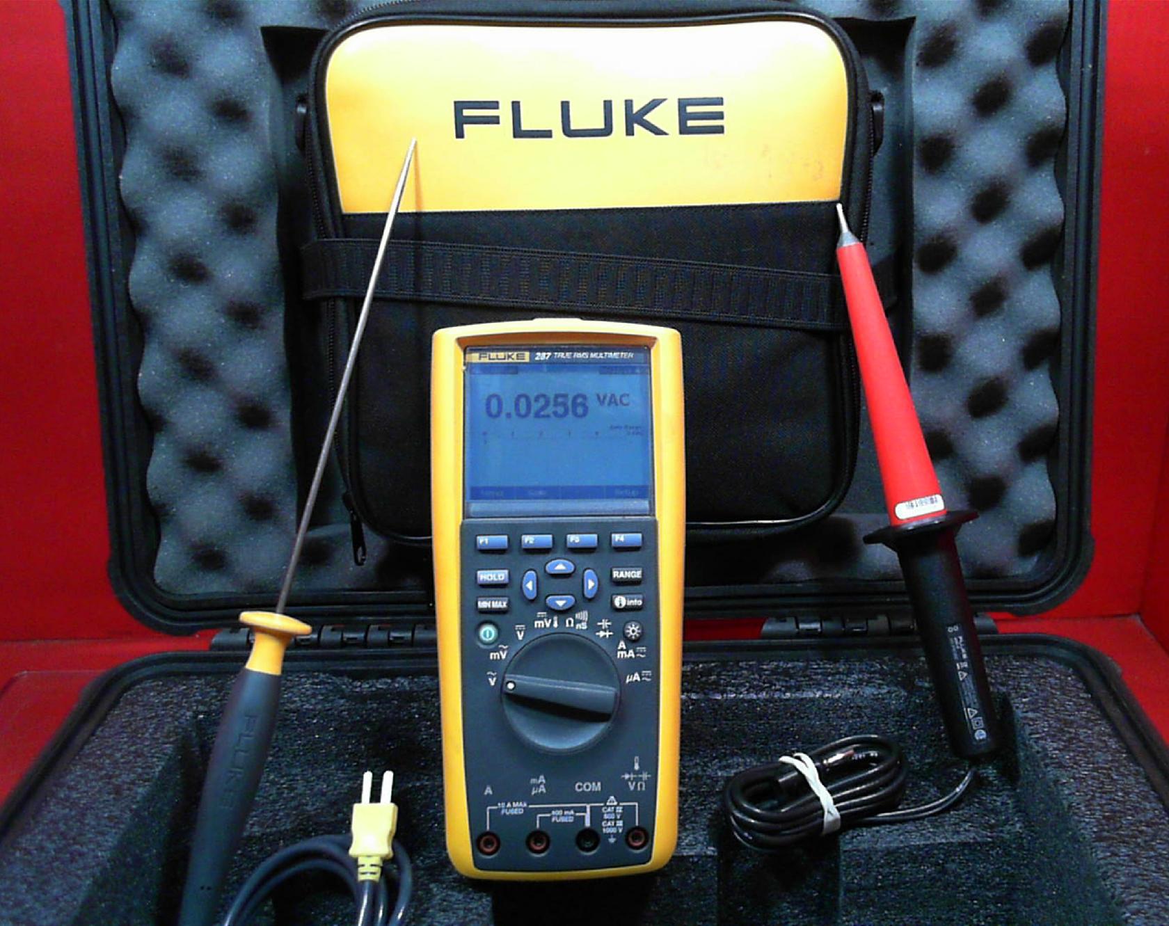 Fluke 287 AN/GSM437 True RMS Multimeter Test Set in Hard Case 27622025