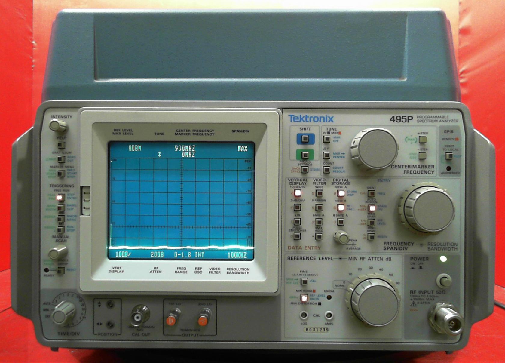 Tektronix 495P 39 Spectrum Analyzer 100 Hz to 1.8GHz SNB031239 eBay