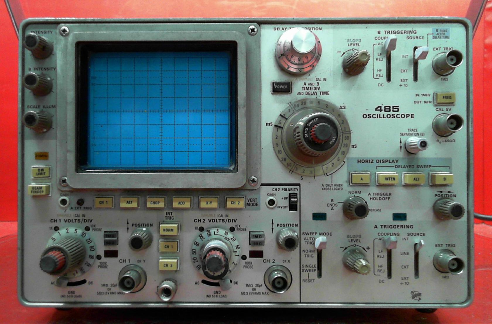 Tektronix 485 Dual Trace Analog Oscilloscope B144247 eBay