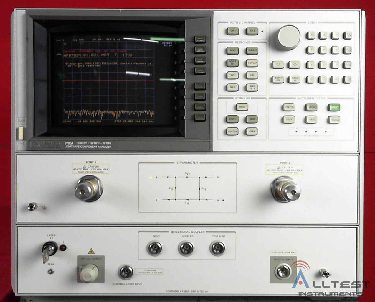Agilent 8703A Lightwave Component Analyzer eBay