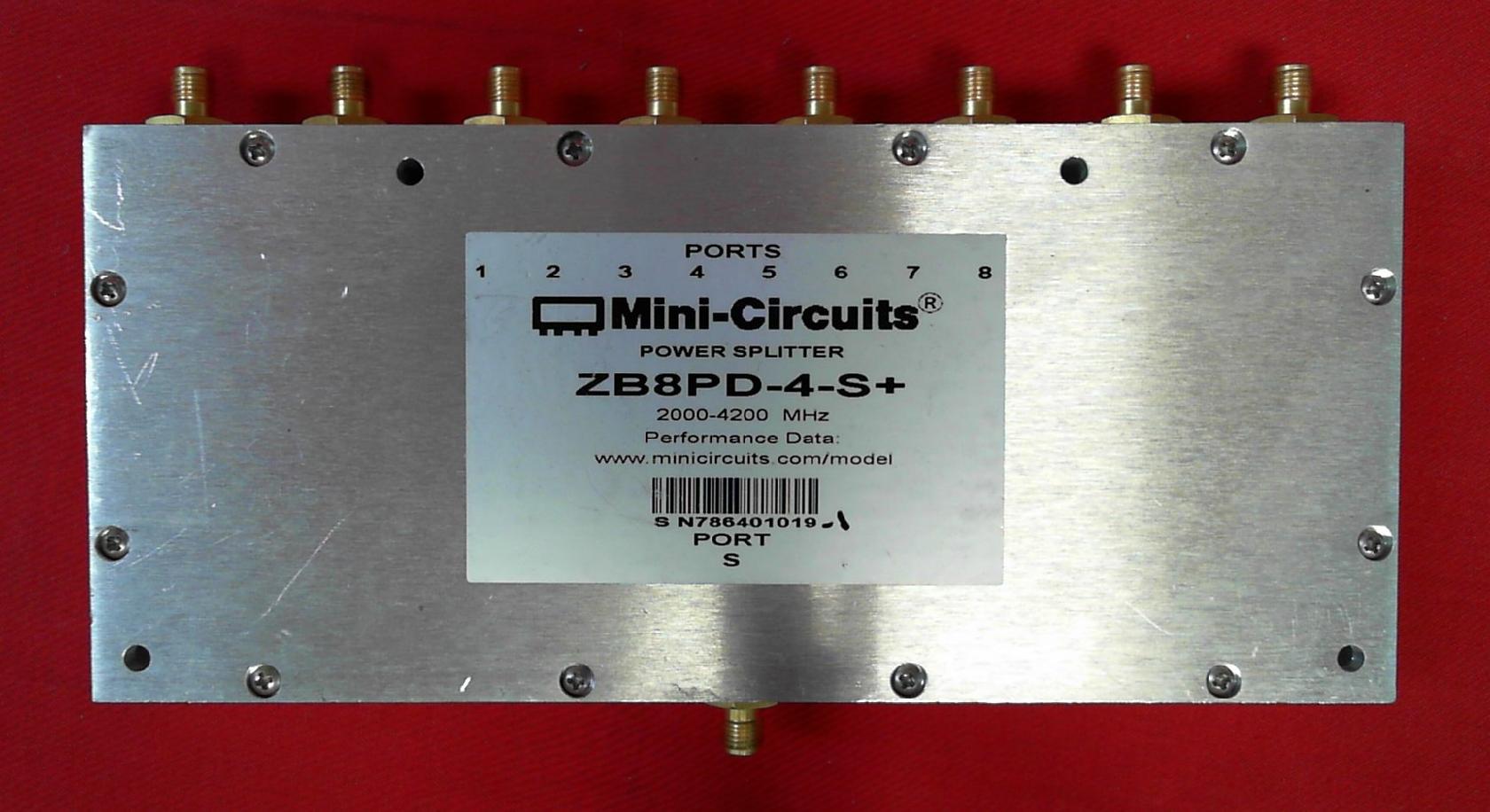 2000-4200 MHz Mini-Circuits Power Splitter 1 Input 8 Outputs ZB8PD-4-S